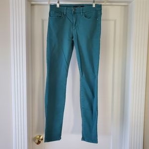 Joes Jeans, Teal skinny visionaire jeans size 27